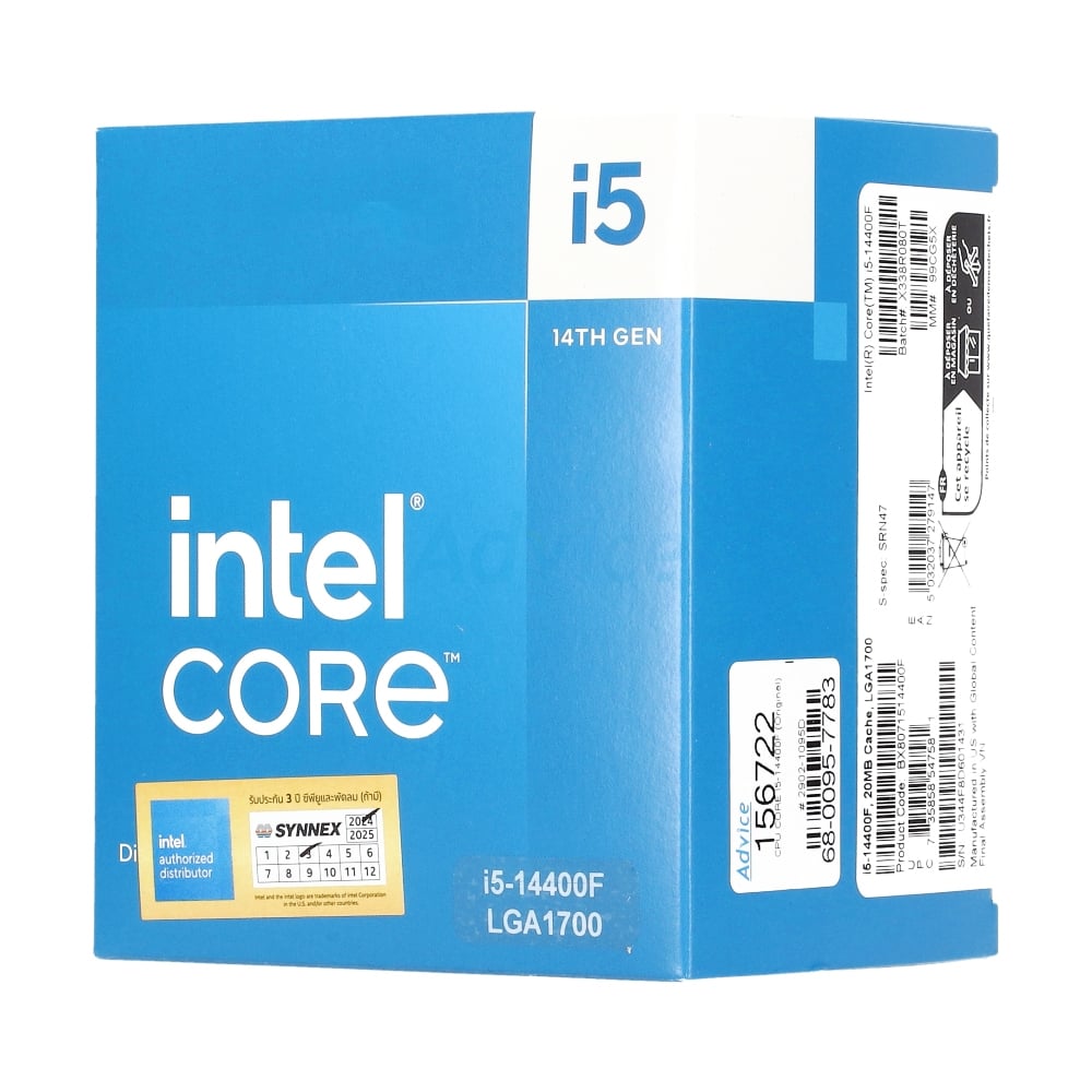 CPU INTEL CORE I5-14400F LGA 1700 - cybercare